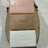 Lot de 3 savons naturel au lait d'ânesse bio et beurre de karité bio