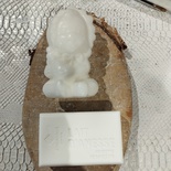 Lot 2 savons au lait d'ânesse bio et beurre de karité avec savon en forme d'ourson ou bébé